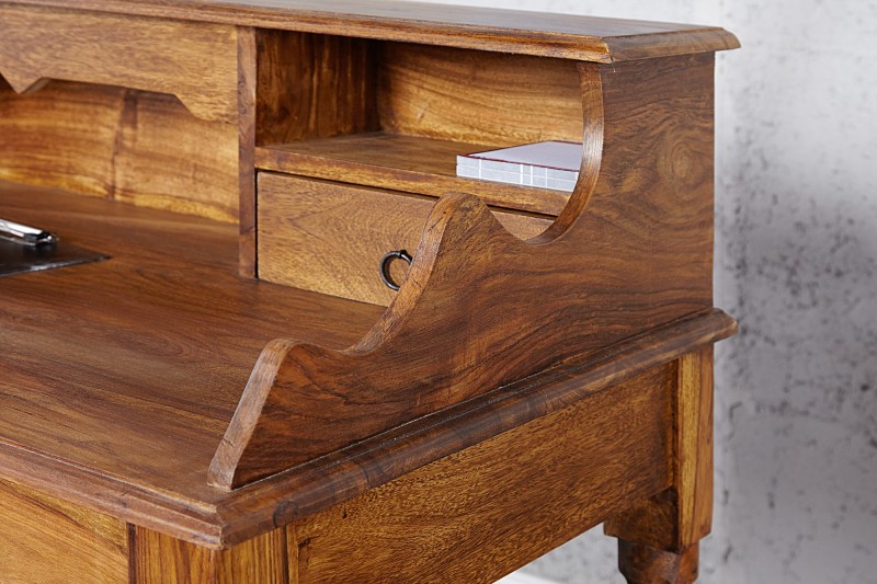 Bureau design de 115cm en bois massif naturel