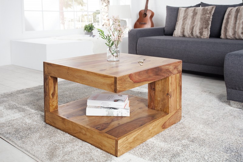 Table basse 60 cm en bois massif