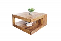 Table Basse Carrée 80x80 cm en Bois Massif