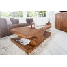 Table basse rectangulaire en bois sheesham  massif 120 cm