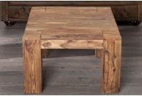Table basse carrée 60 cm en bois massif