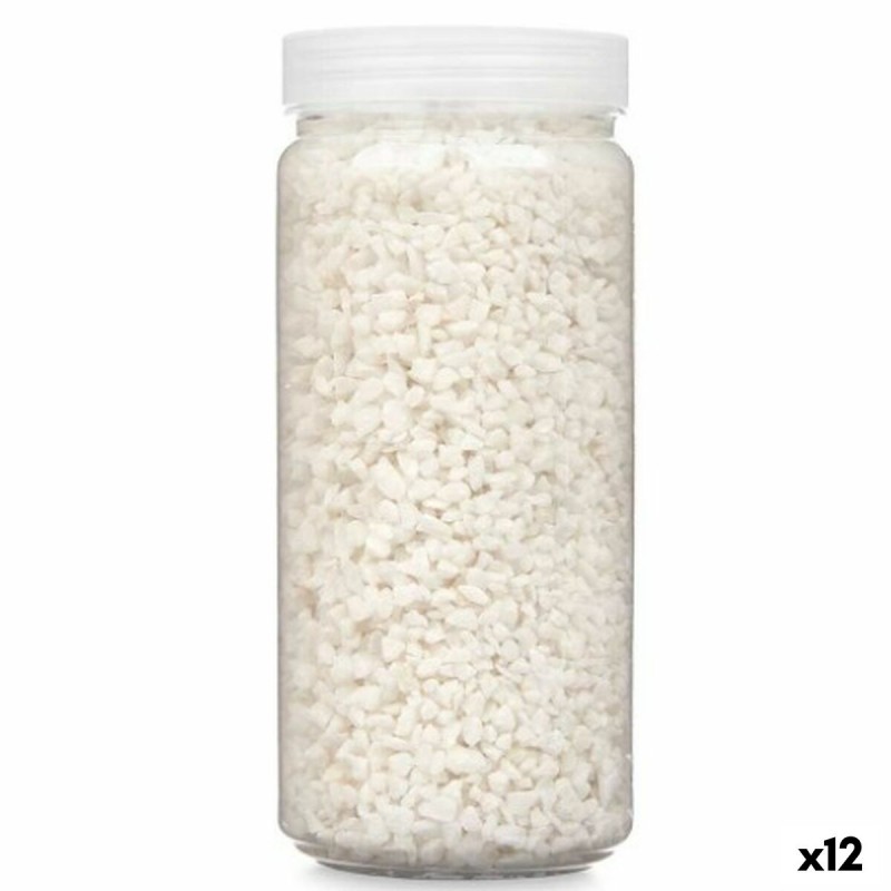 Pierres Décoratives Blanc 2 - 5 mm 700 g (12 Unités)