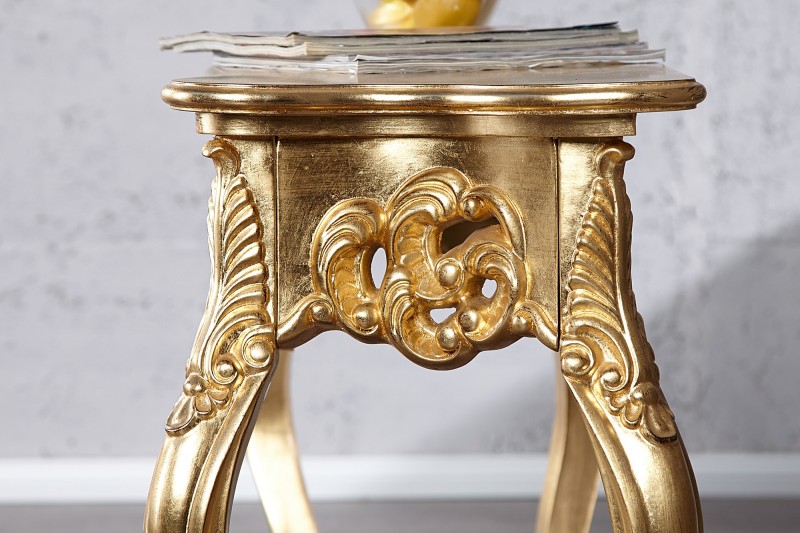 Meuble console 110 cm design classique coloris doré