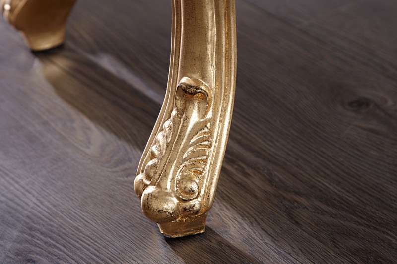 Meuble console 110 cm design classique coloris doré