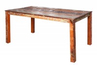 Table à manger 160 cm en bois massif coloré