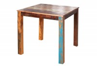 Table à manger 80 cm en bois massif coloré