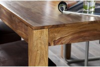 Table à manger rectangulaire en bois massif