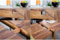 Table extensible en bois massif palissandre : Confort, qualité et style réunis !