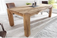 Table salle à manger 200 cm rectangulaire en bois massif