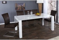 Table extensible pour salle à manger 180-220-270 cm coloris blanc