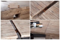 Table à manger en bois massif 160-260cm