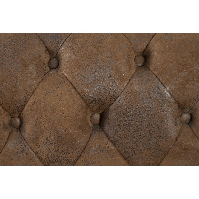 Canapé 3 places design chesterfield coloris marron