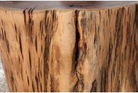 Table d'appoint 30 cm design naturel en bois massif