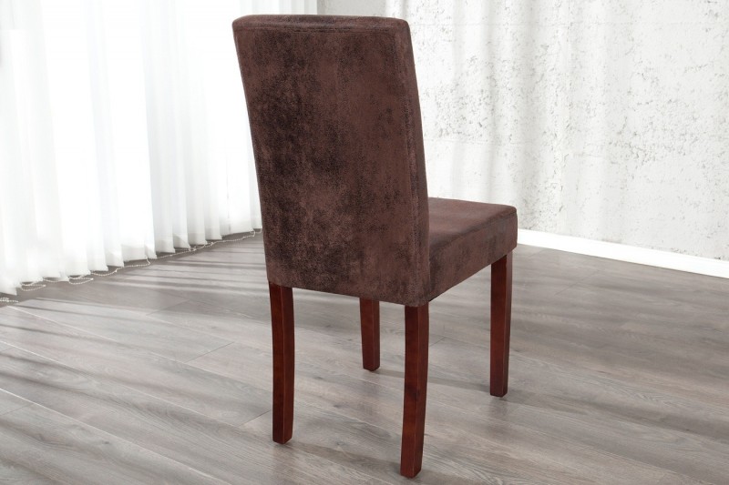 Ensemble de 4 chaises design de coloris brun