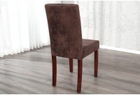 Ensemble de 4 chaises design de coloris brun