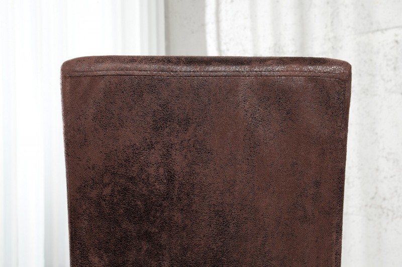 Ensemble de 4 chaises design de coloris brun