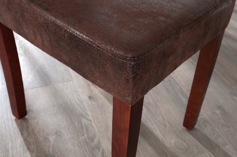 Ensemble de 4 chaises design de coloris brun