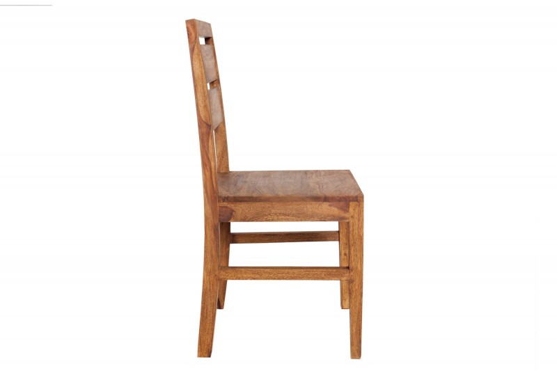 Ensemble de 2 chaises en bois massif pour salle à manger