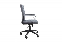 Chaise de bureau professionnel design coloris gris avec roulettes