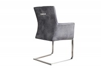 Chaise de salle à manger design coloris gris