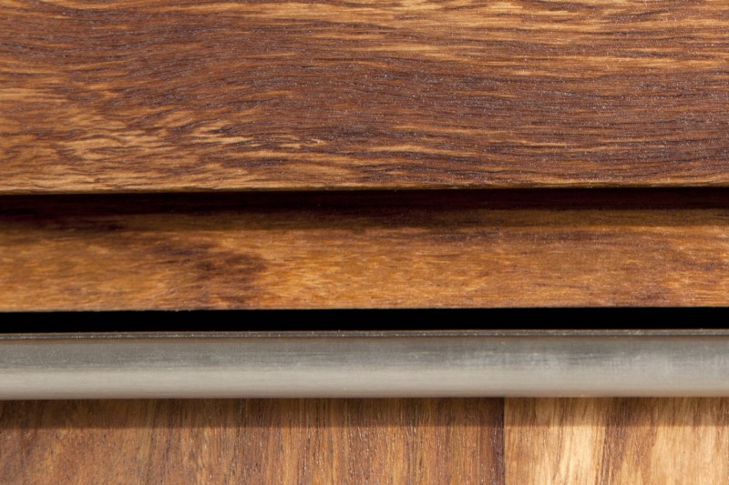 Buffet bas en Bois de Sheesham Massif - Enfilade 2 Portes & 3 Tiroirs