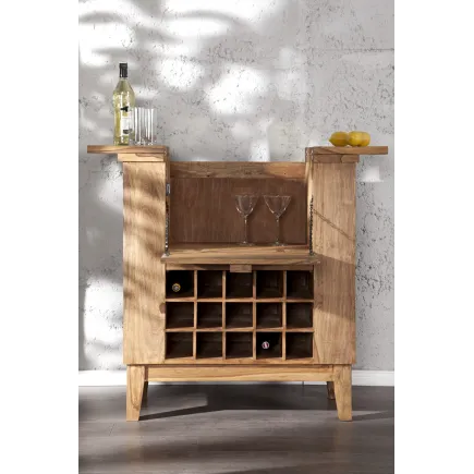 Buffet en bois massif design vintage