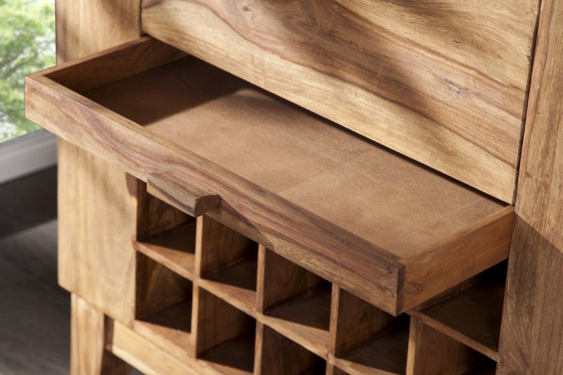 Buffet en bois massif design vintage