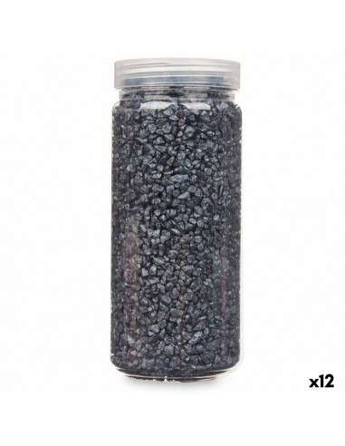 Pierres Décoratives Noir 2 - 5 mm 700 g (12 Unités)