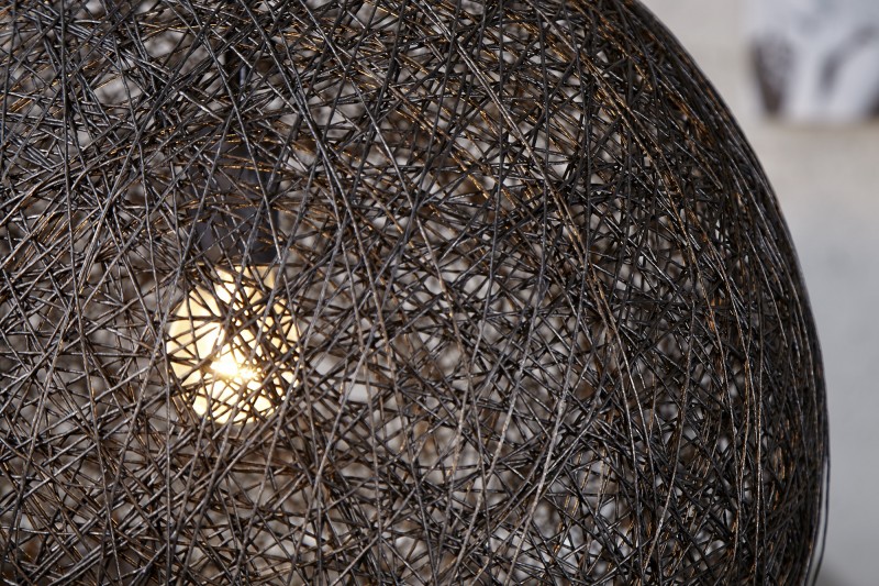 Lampe suspendue 45cm design "COCOON"  coloris noir