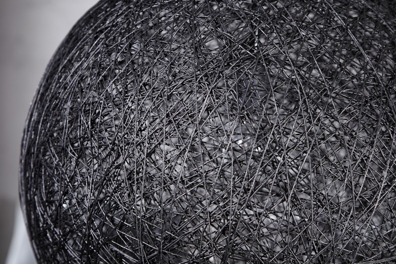 Lampe suspendue 45cm design "COCOON"  coloris noir