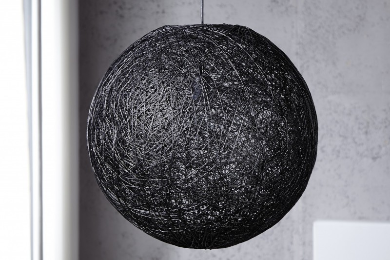 Lampe suspendue 60 cm design "COCOON"  coloris noir