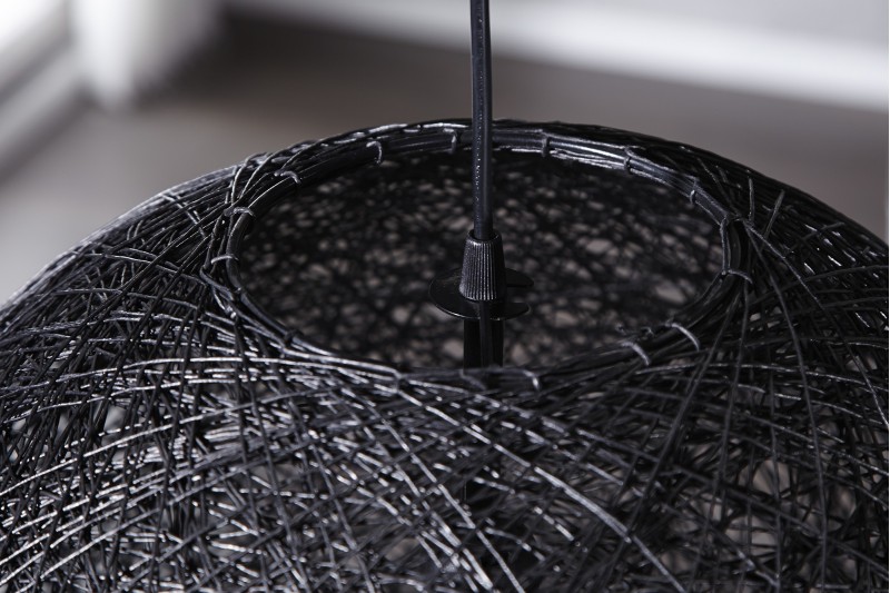 Lampe suspendue 60 cm design "COCOON"  coloris noir