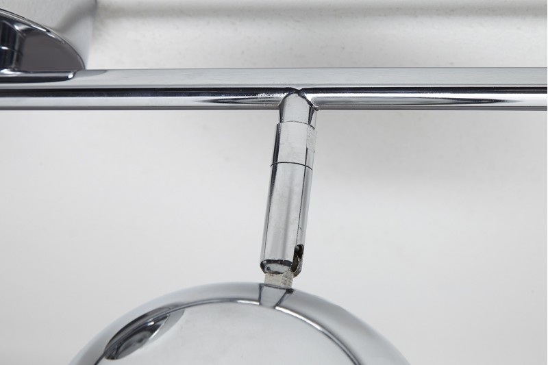 Lampe suspendue design "BUBBLE" en métal chromé