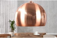 Lampe suspendue 30cm design en métal cuivré