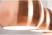 Barre de 3 lampes suspendues 20 cm design en métal cuivré