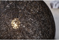 Lampe suspendue 35 cm de design "COCOON" coloris noir