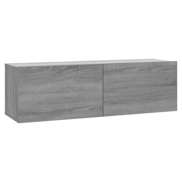 Armoire murale TV Sonoma gris 100x30x30 cm Bois d'ingénierie