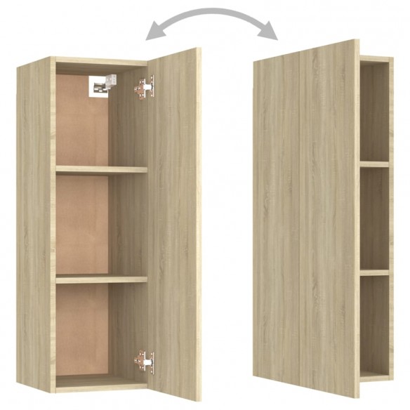 Meubles TV 2 pcs Chêne sonoma 30,5x30x90 cm Aggloméré