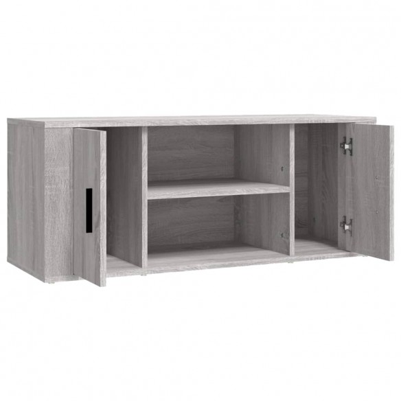 Meuble TV Sonoma gris 100x35x40 cm Bois d'ingénierie