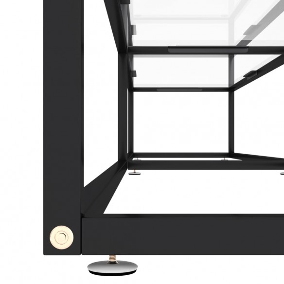 Meuble TV Transparent 220x40x40,5 cm Verre trempé