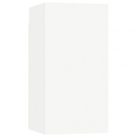 Meuble TV Blanc 30,5x30x60 cm Aggloméré