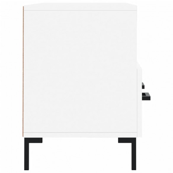 Meuble TV blanc 102x36x50 cm bois d'ingénierie
