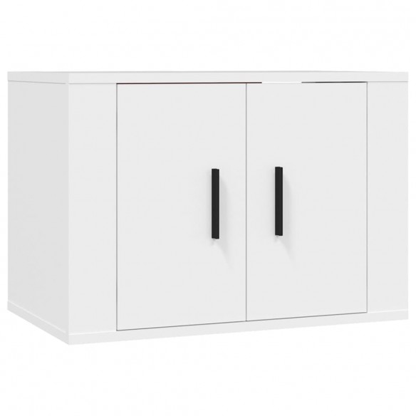 Ensemble de meubles TV 5 pcs Blanc Bois d'ingénierie