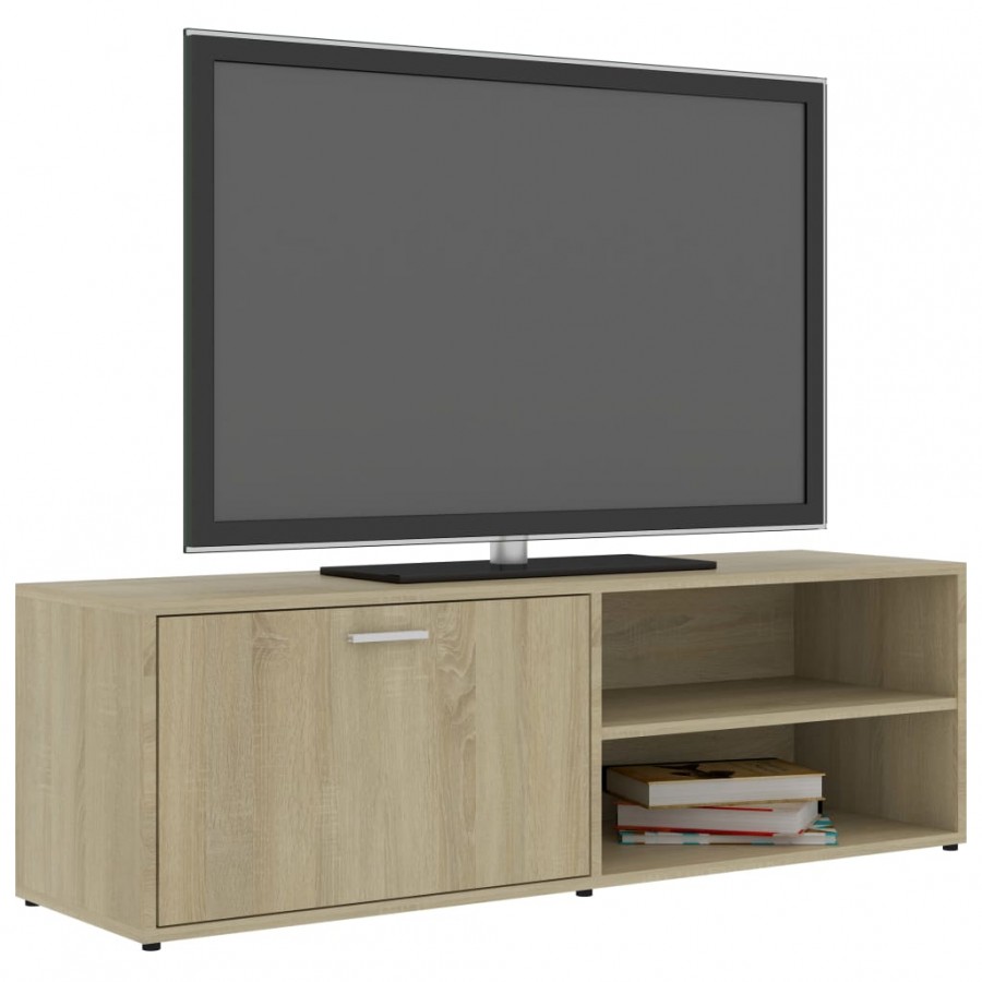 Meuble TV Chêne sonoma 120x34x37 cm Aggloméré Meuble TV Chêne sonoma 120x34x37 cm Aggloméré