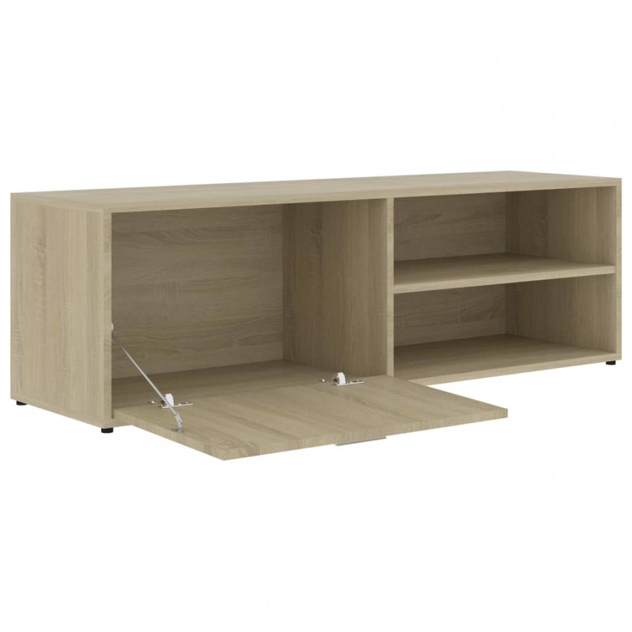 Meuble TV Chêne sonoma 120x34x37 cm Aggloméré Meuble TV Chêne sonoma 120x34x37 cm Aggloméré