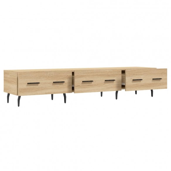 Meuble TV chêne sonoma 150x36x30 cm bois d'ingénierie