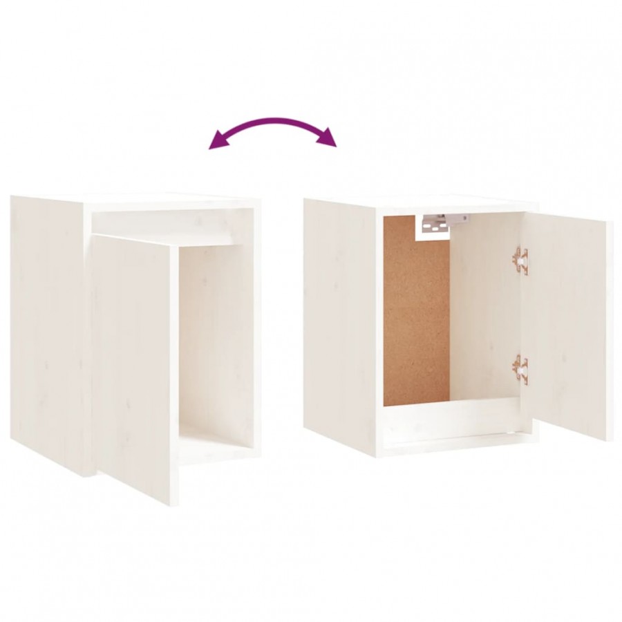 Meubles TV 3 pcs Blanc Bois massif de pin Meubles TV 3 pcs Blanc Bois massif de pin