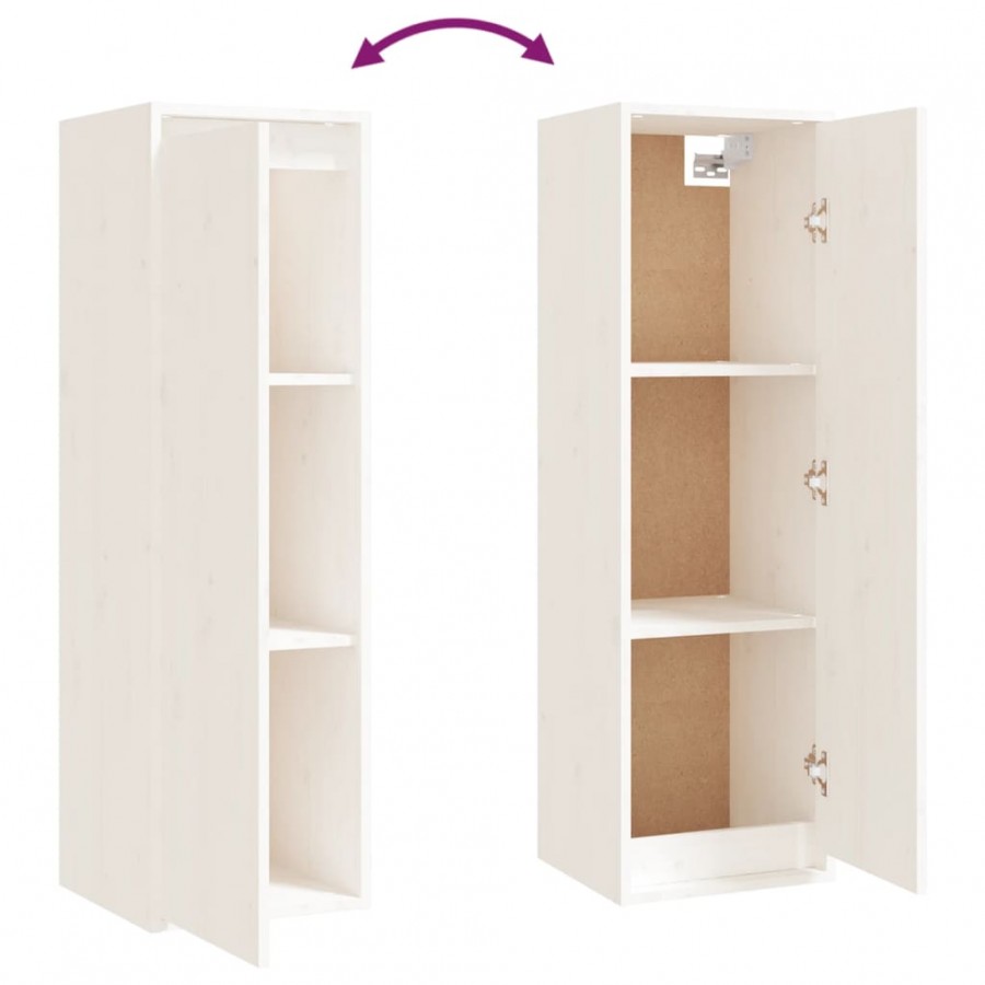 Meubles TV 3 pcs Blanc Bois massif de pin Meubles TV 3 pcs Blanc Bois massif de pin