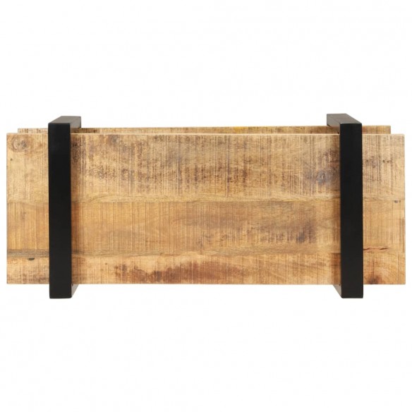 Meuble TV 90x40x40 cm Bois de manguier brut