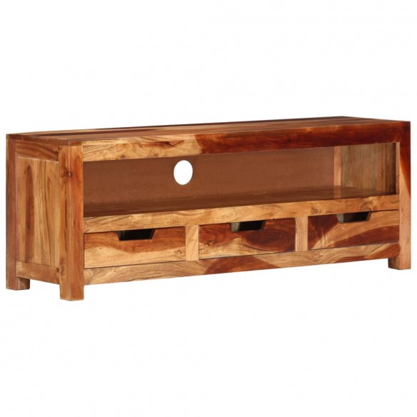 Meuble TV 110x30x40 cm Bois d'acacia massif